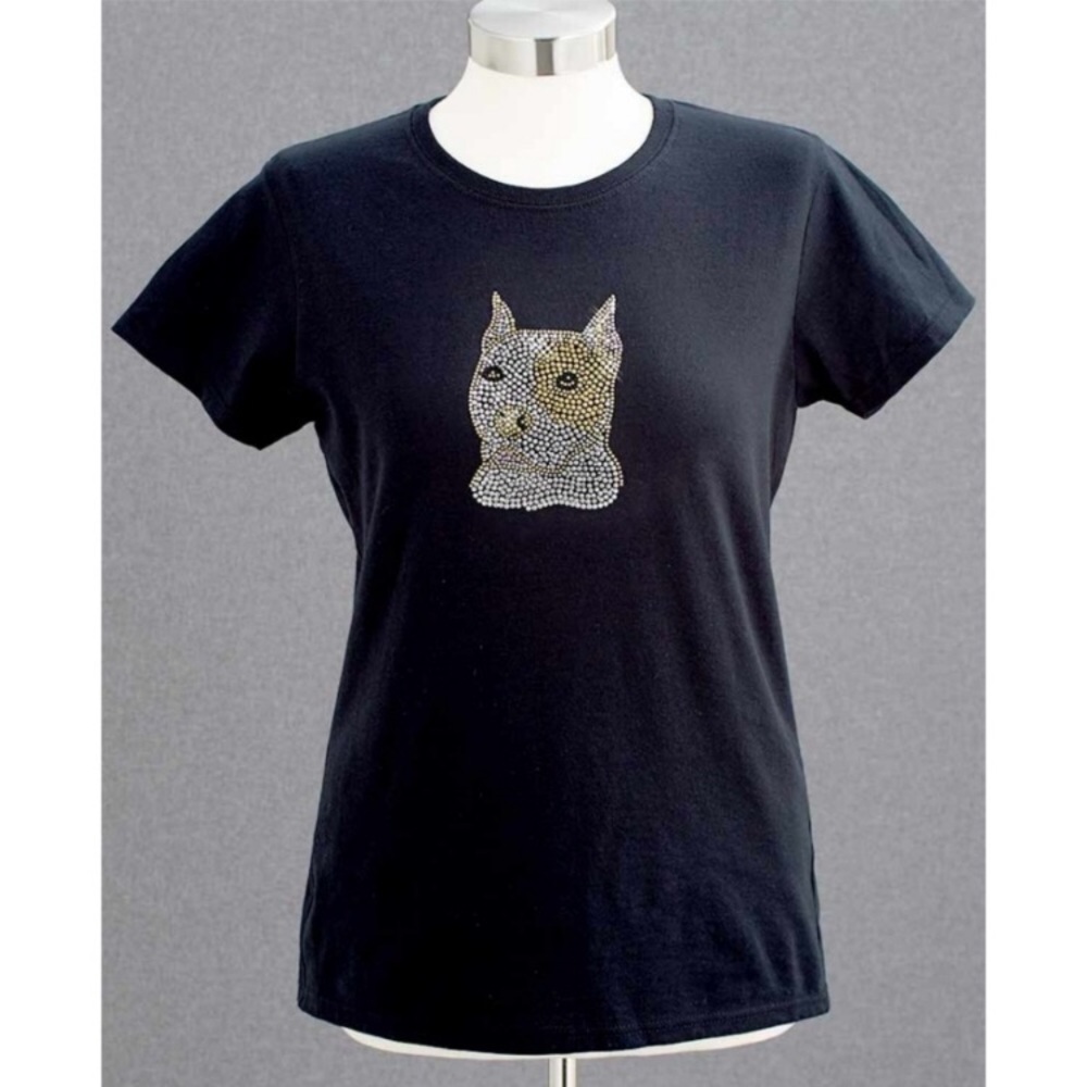 ⭐️Host Pick⭐️ NEW Pitbull Studded Black T-Shirt